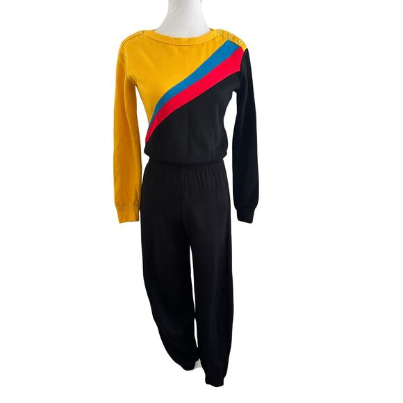 jcpenney Pants - JCPenney 80's Color Block Sweatsuit, Retro Athleisure Jogger Tracksuit Jr